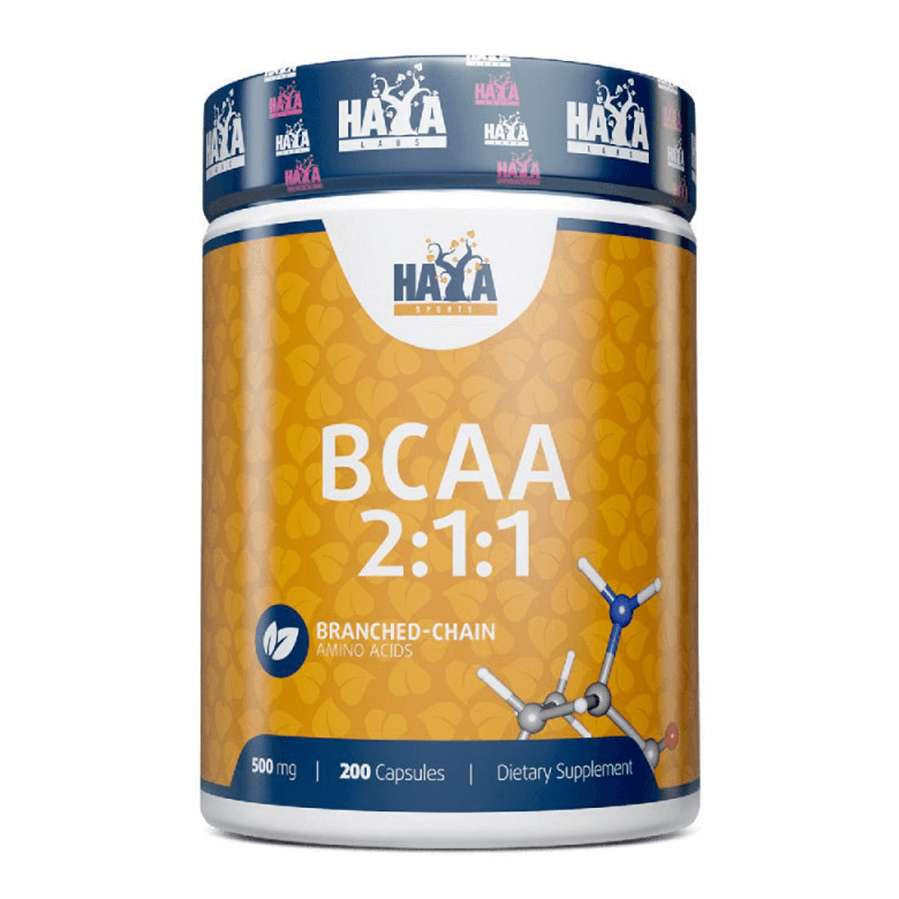 Sports Bcaa 2:1:1 500mg - 200 Cápsulas - Bcaa Ramificados - Haya Labs_0