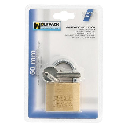 Candado Laton Arco Normal  50 Mm.