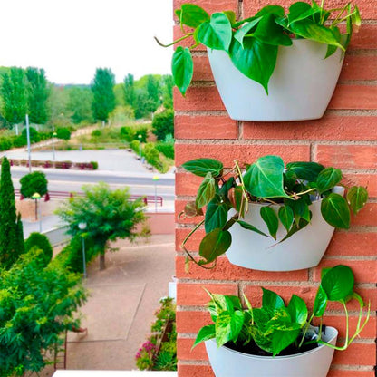 Jardín Vertical Modular Citysens Con Riego Automático De 3 Maceteros – Gris Claro, Polipropileno 100% Reciclado_2