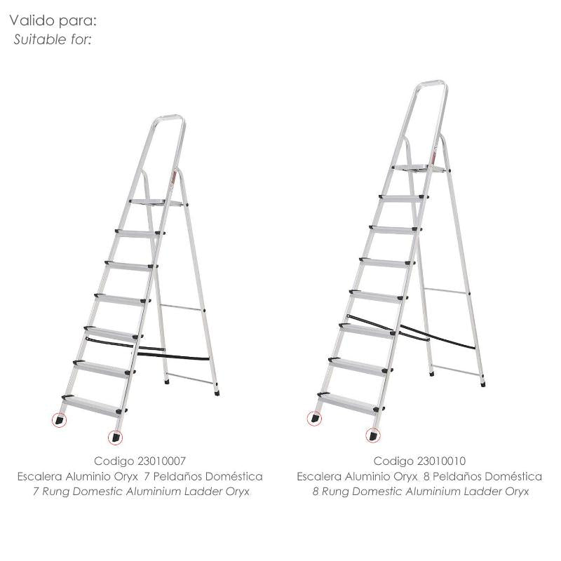 Contera Escaleras Aluminio Oryx Delantera De 7 Y 8 Peldaños