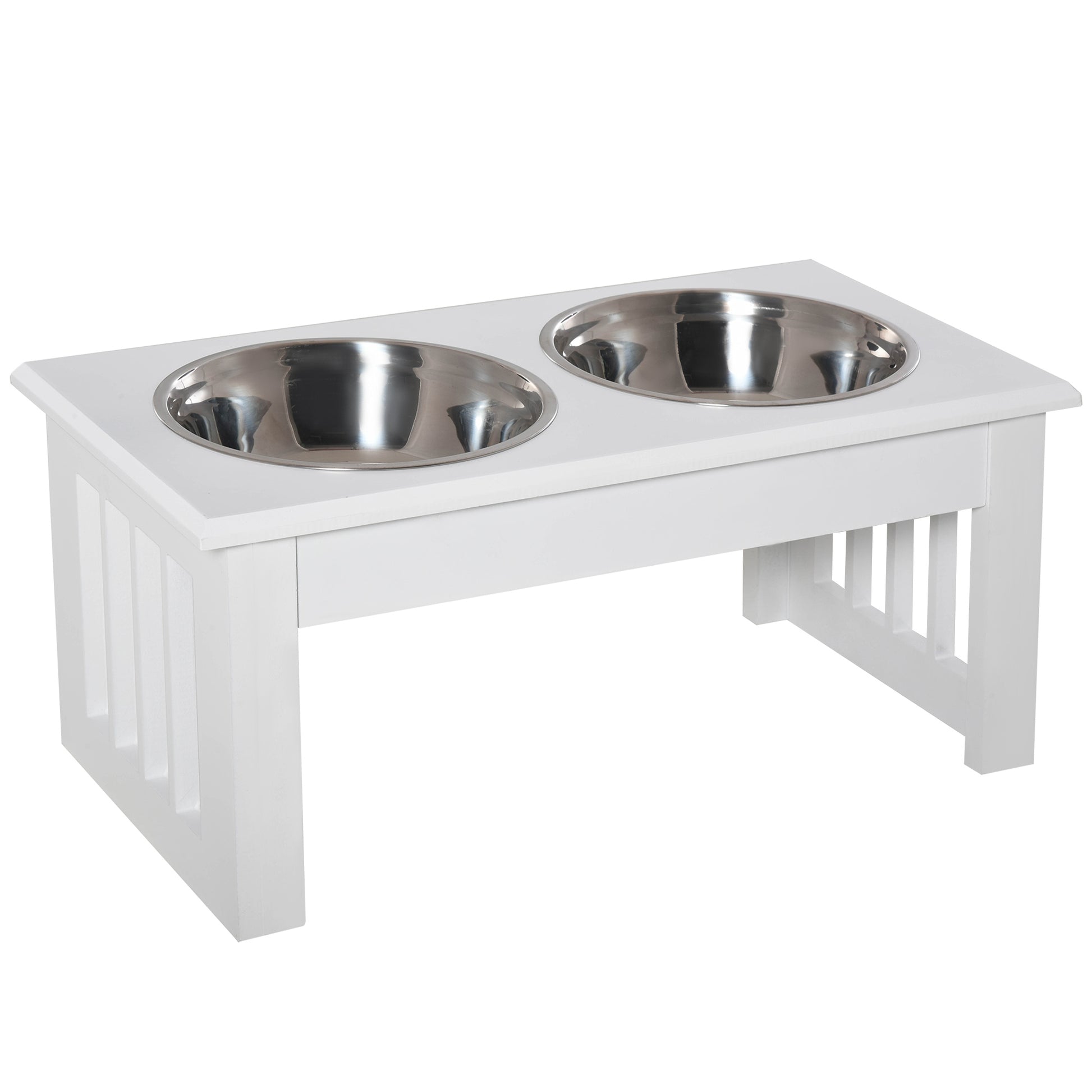 Pawhut Comedero Elevado Para Perros Con 2 Cuencos Extraíbles Y Soporte Acero_0