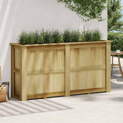 Arriate De Madera De Pino Impregnada 196x50x100 Cm_0