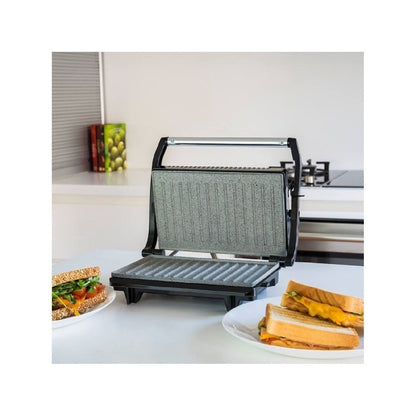 Parrilla Eléctrica Rock?ngrill. 700 W, Revestimiento De Piedra Rockstone, Máxima Antiadherencia Y Una Mejor Limpieza, Asa De Tacto Frío, Superficie_4