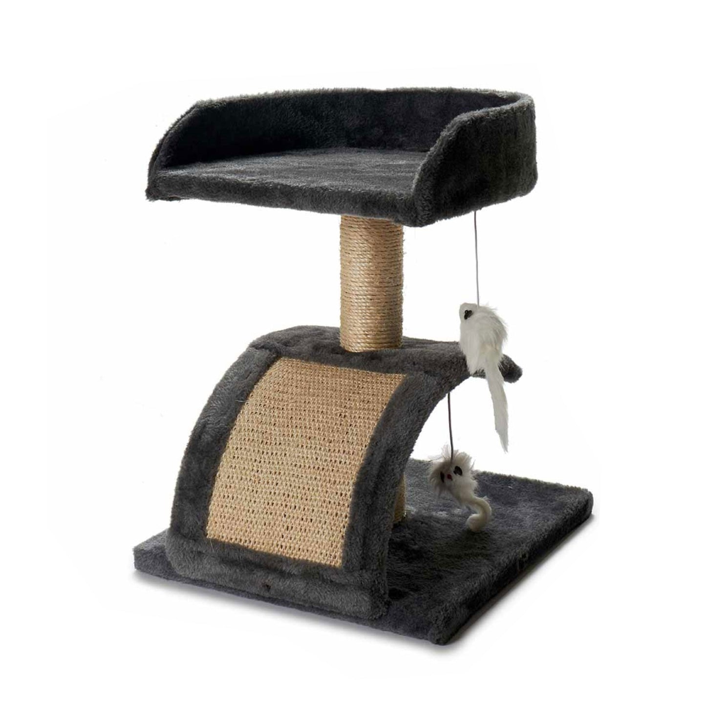 Árbol Para Gatos Con Rascadores Plataforma Y Caseta 31x12x34.5cm_0