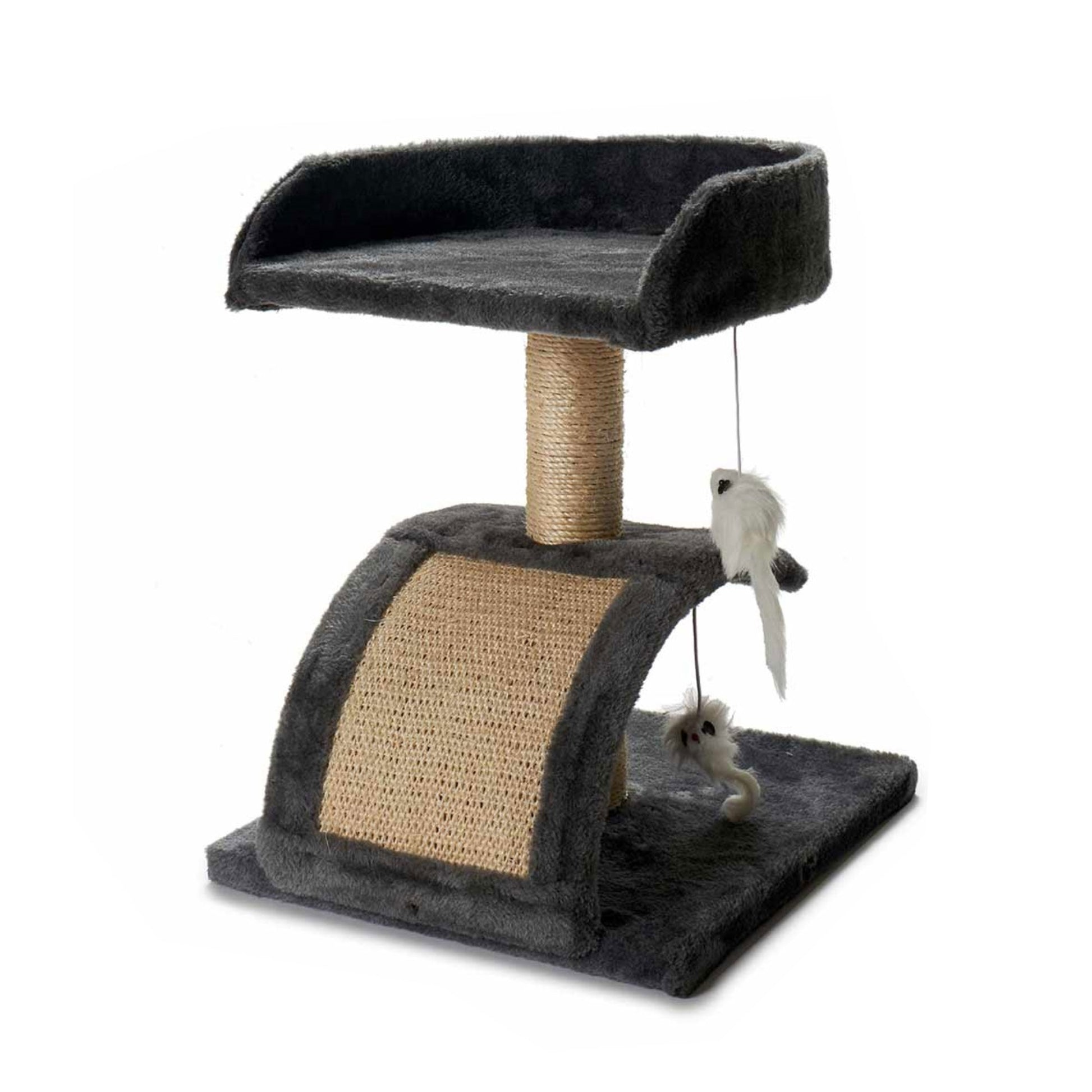 Árbol Para Gatos Con Rascadores Plataforma Y Caseta 31x12x34.5cm_0