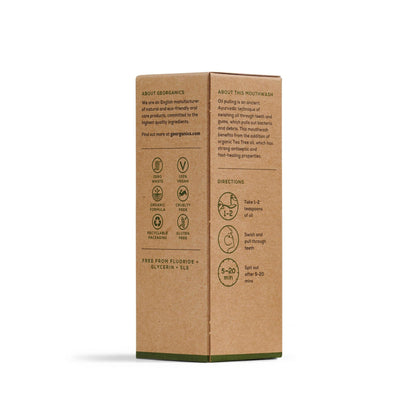 Colutório com óleo de coco e melaleuca Georganics