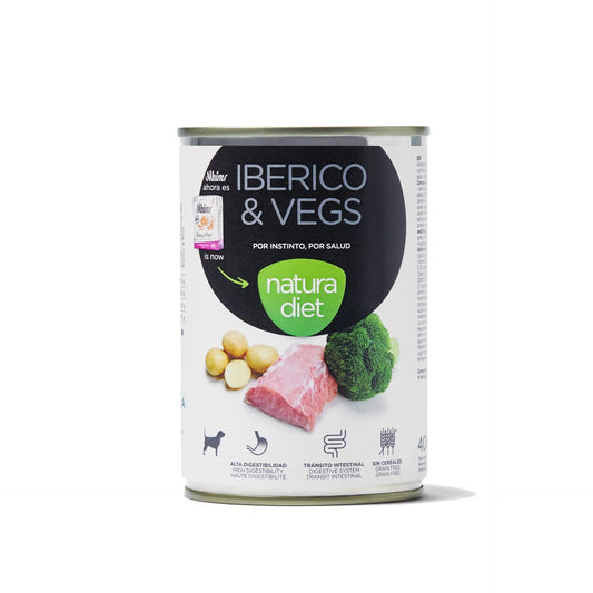 Natura Diet Dog Iberico & Vegs Alimento húmido para cães 400g