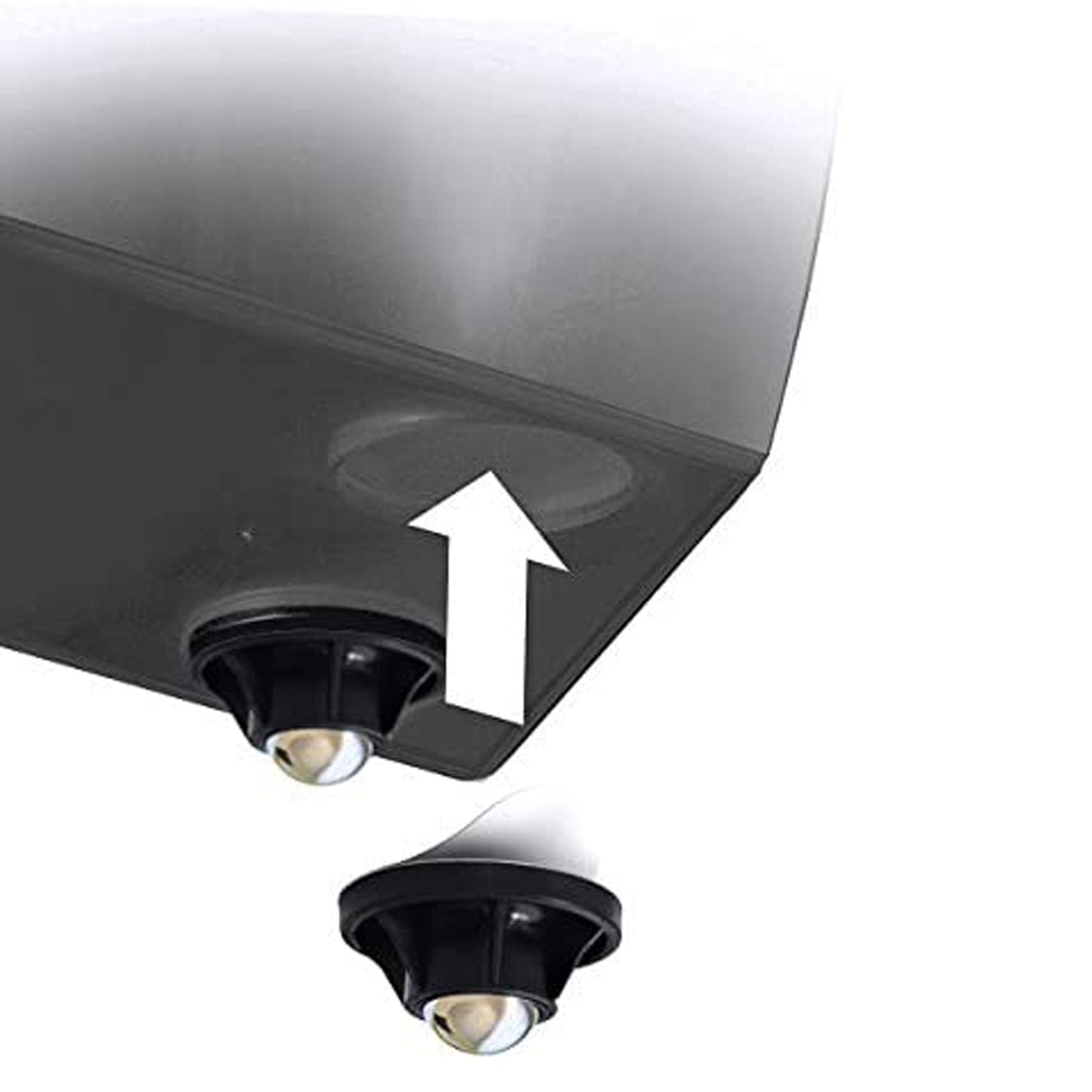 Pack 3 Macetas Altas Prosperplast (11,4/19/35 Litros) Urbi Square De Plastico En Color Blanco Con Deposito