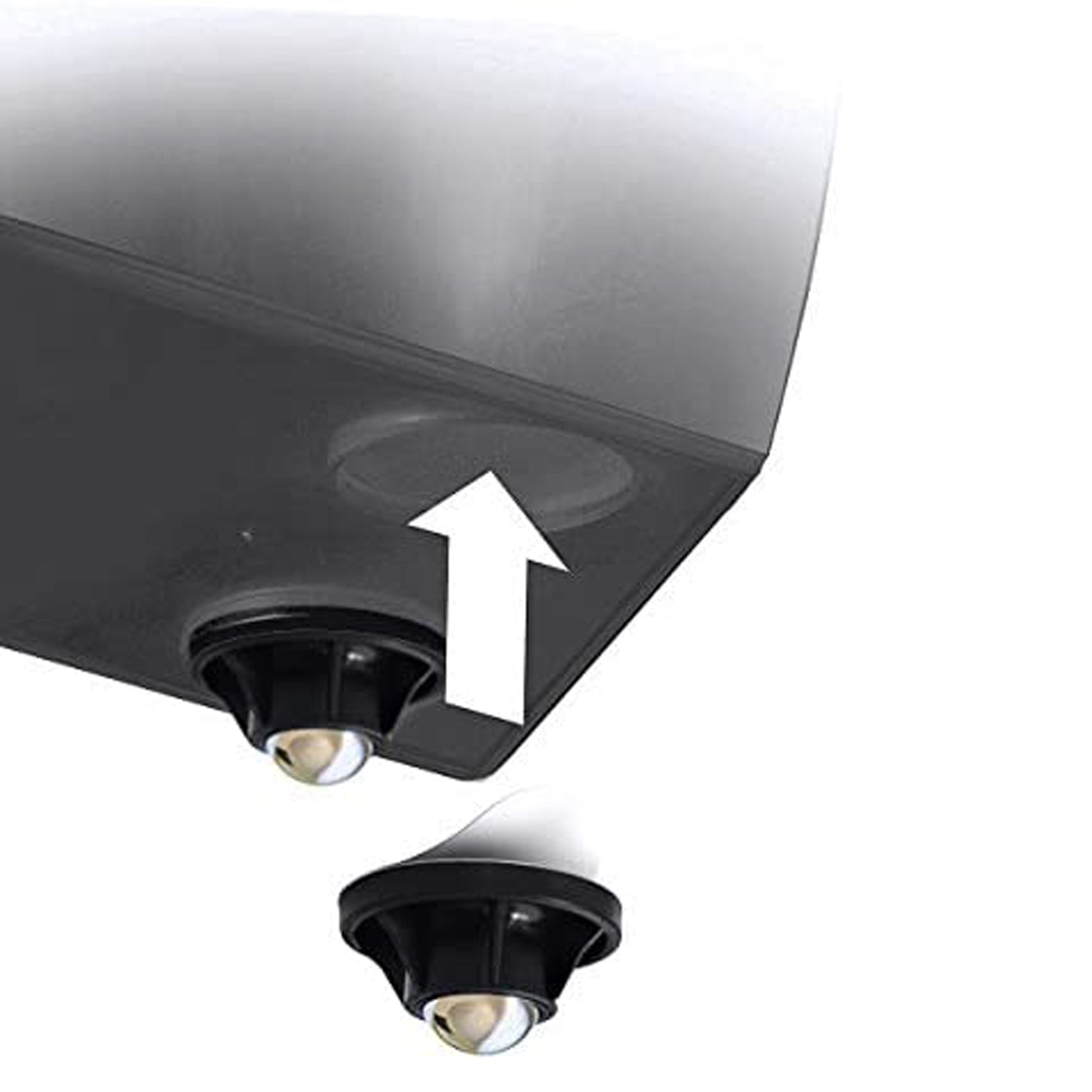 Pack 3 Macetas Altas Prosperplast (11,4/16,3/19 Litros) Urbi Square De Plastico En Color Blanco Con Deposito