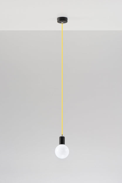 Lámpara De Techo Edison Amarillo, E27_3