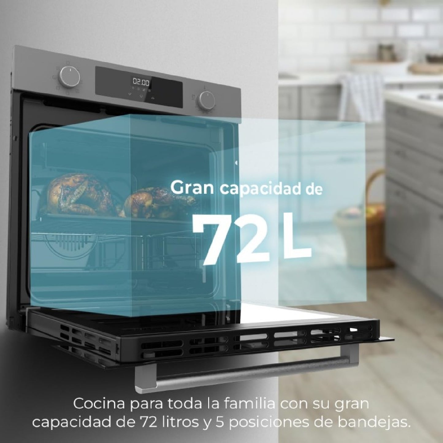 Cecotec Horno Multifunción Bolero Hexa M226000 Glass Grey A_3