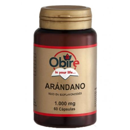 Mirtilo (rico em bioflavonóides) 1000 mg Obire, 60 cápsulas