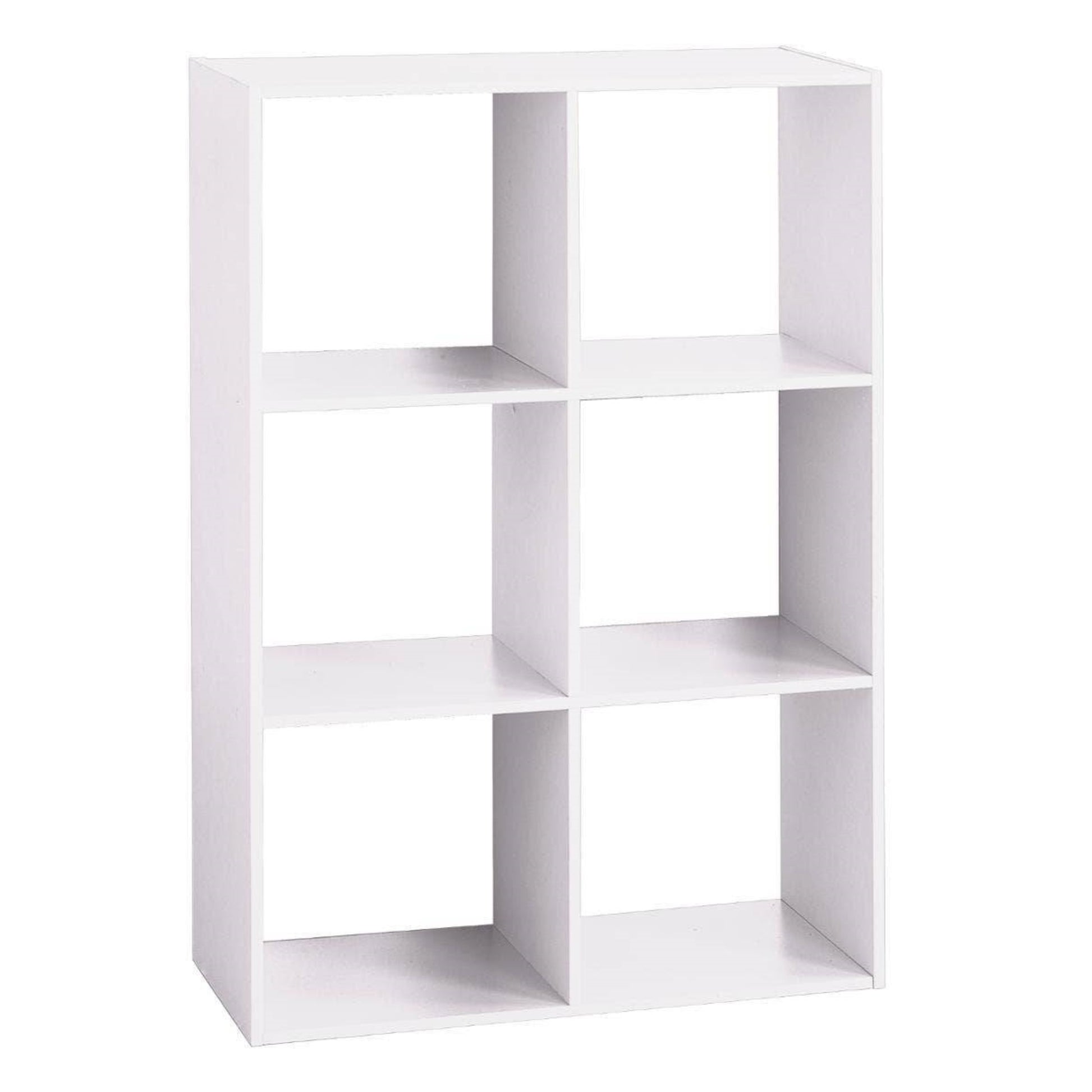 Well Home Estante De Madera Con 6 Compartimentos Color Blanco H.100,5cm_0