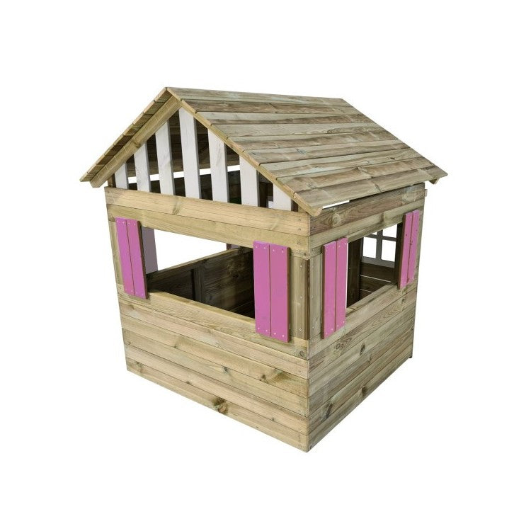 Casita De Madera Masgames Lollipop Xl Rosa Sin Suelo De Madera._3