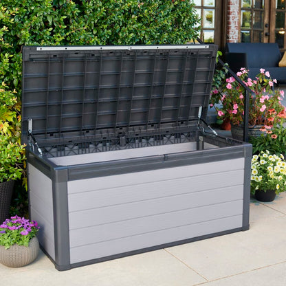 Keter Caja De Almacenaje Para Jardín Premier Gris 570 L_1