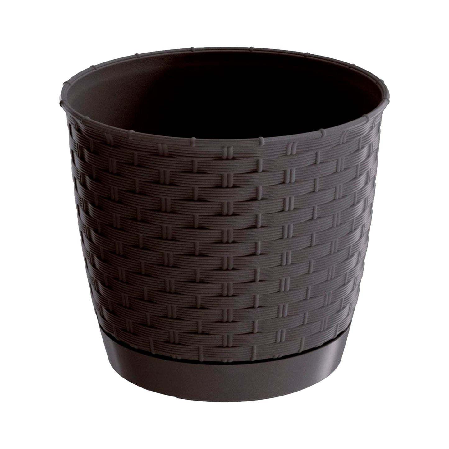 Maceta Ratolla Round 1,2l., Dimensiones (mm) 145x145x127, Color Ocre Oscuro