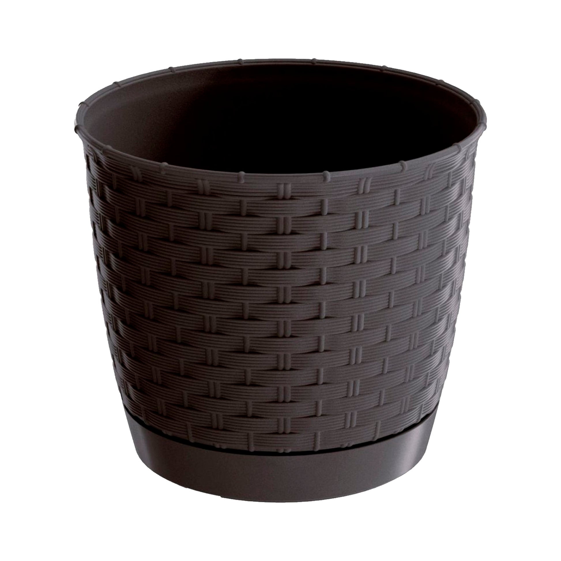 Maceta Ratolla Round 1,2l., Dimensiones (mm) 145x145x127, Color Ocre Oscuro