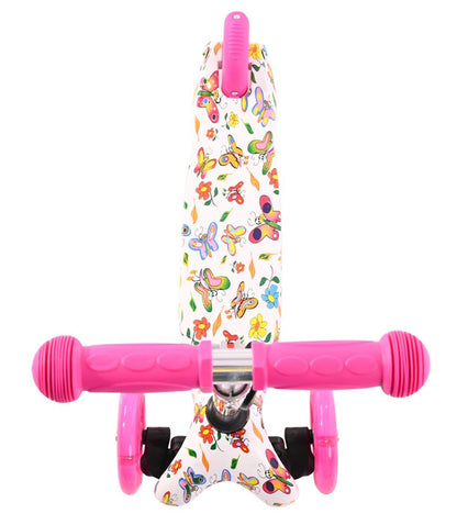 Patinete Infantil Con Luces En Las Ruedas Mini Pink Butterfly_3