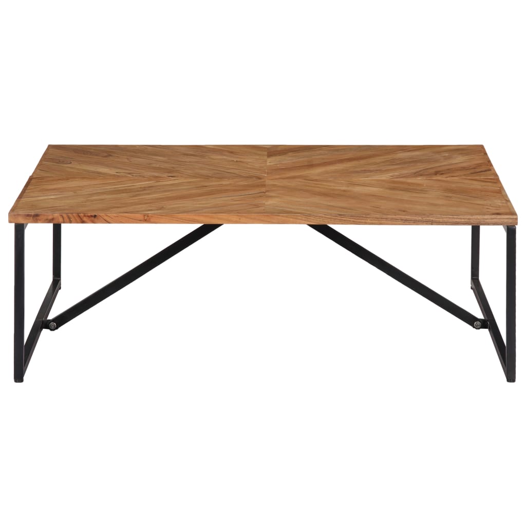 Mesa De Centro Madera Maciza De Acacia 110x110x36 Cm_0