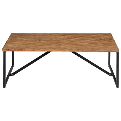 Mesa De Centro Madera Maciza De Acacia 110x110x36 Cm_0