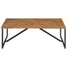 Mesa de centro em madeira de acácia maciça 110x110x36 Cm