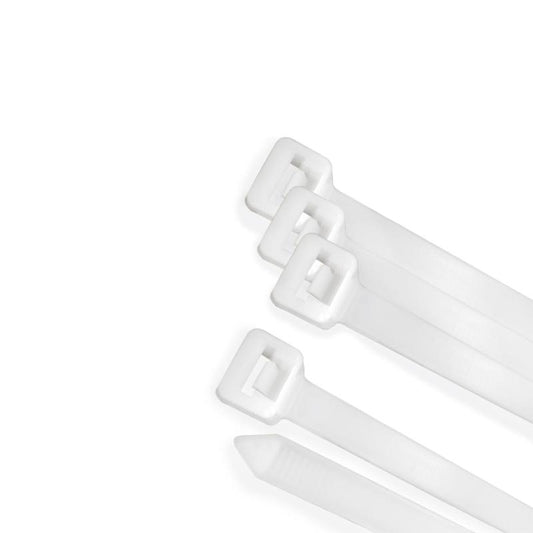 Brida Nylon 100%. Color Blanco / Natural 2,5 X 160 Mm. 100 Piezas. Abrazadera Plastico, Organizador Cables, Alta Resistencia_0