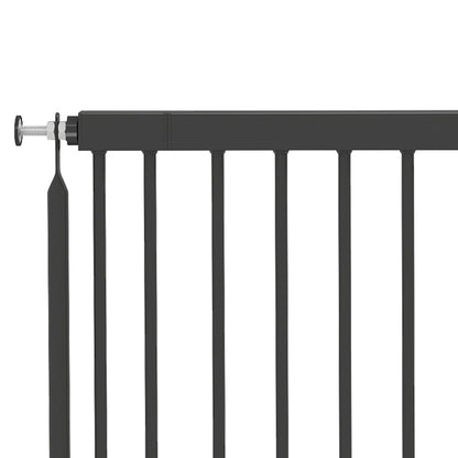 Pawhut Barrera De Seguridad Para Perros Pequeños Extensible 67-93,5 Cm Negro_3