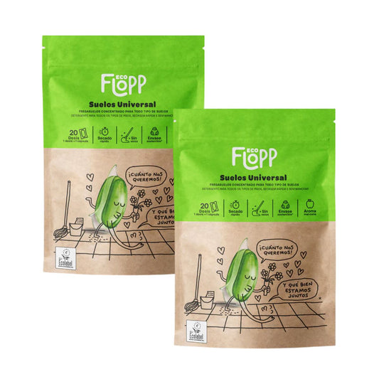 Embalagem de 2 x ECO Flopp Universal Flopp Cleaner 20 cápsulas