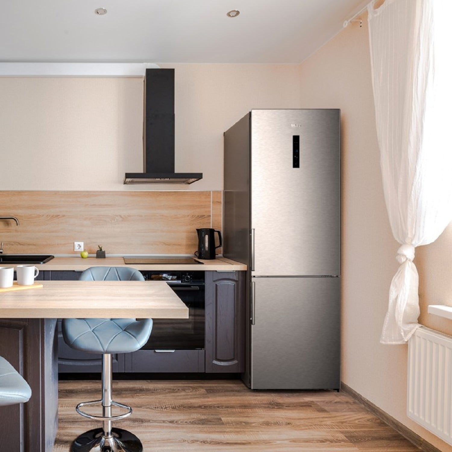 Cecotec Frigorífico Combi 2 Puertas Bolero Coolmarket Combi 495 Inox. 495 Litros Altura 200 Cm Ahorro Energético No Fros_3
