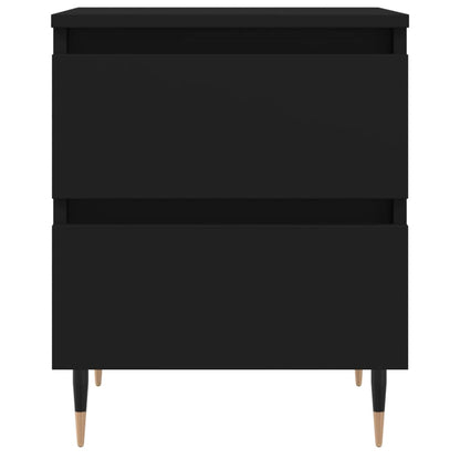 Mesitas De Noche 2 Uds Madera De Ingeniería Negro 40x35x50 Cm_3