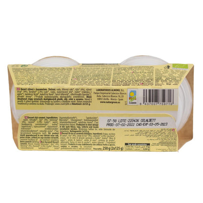 Sobremesa de arroz e caramelo NaturGreen, 2 x 125 g