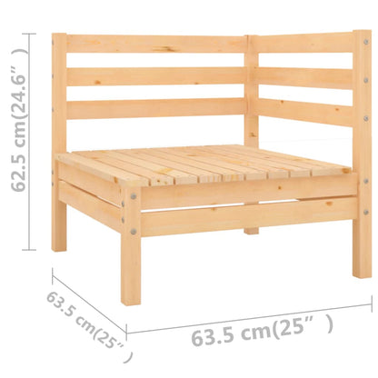 Juego De Muebles De Jardín 6 Piezas Madera Maciza De Pino / Vetonek_3
