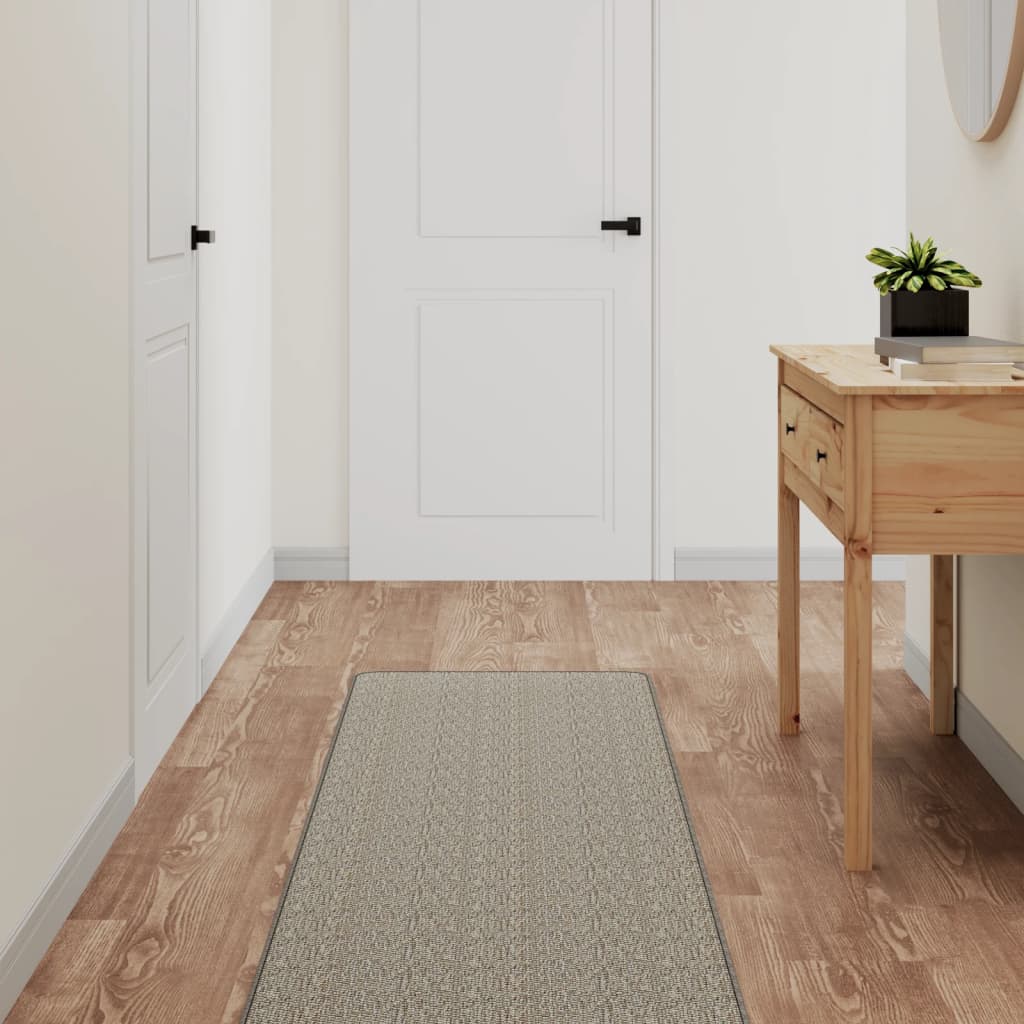 Vidaxl Alfombra De Pasillo Con Aspecto De Sisal Gris Taupe 50x150 Cm_5