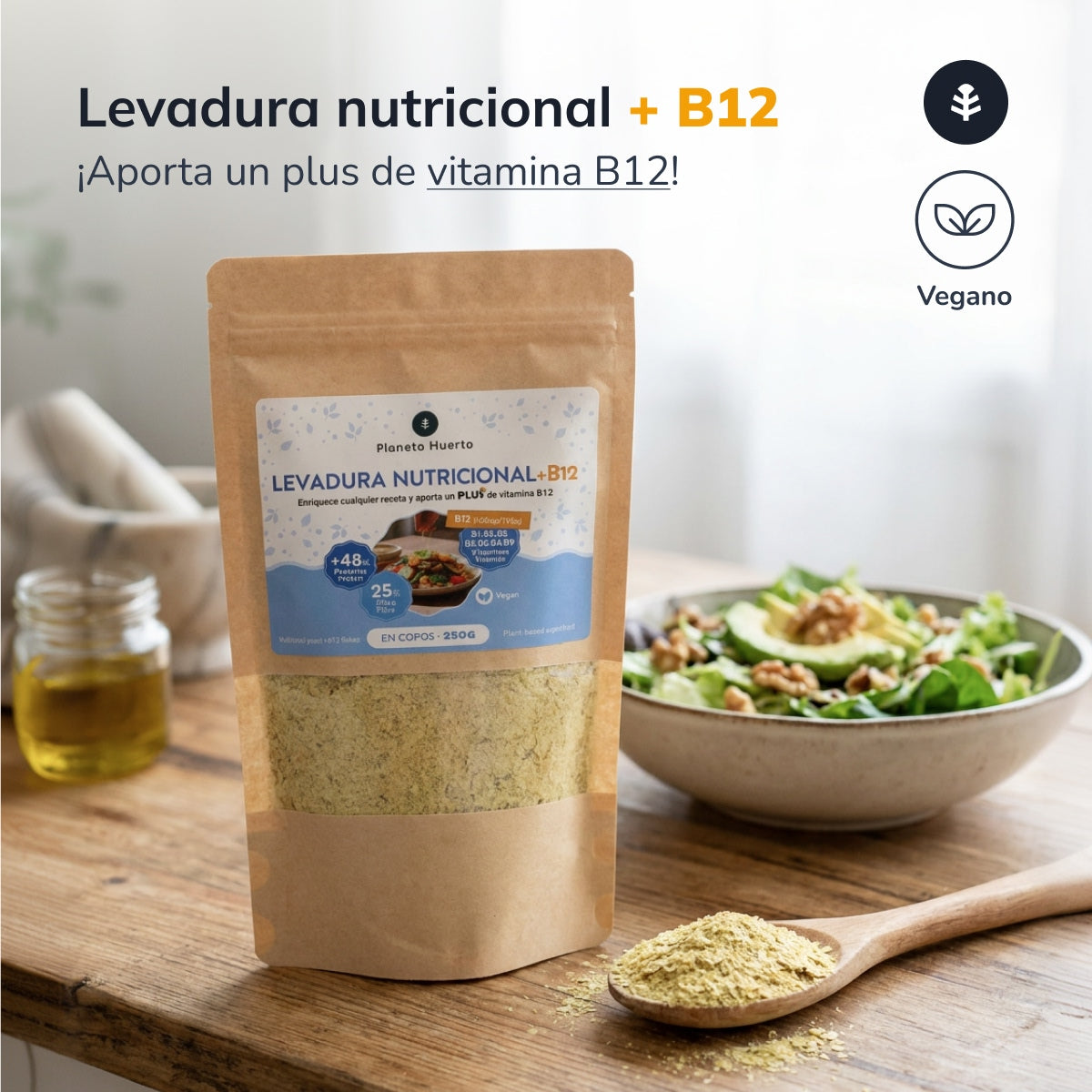 Levedura Nutricional + B12 Planeta Huerto 250 g