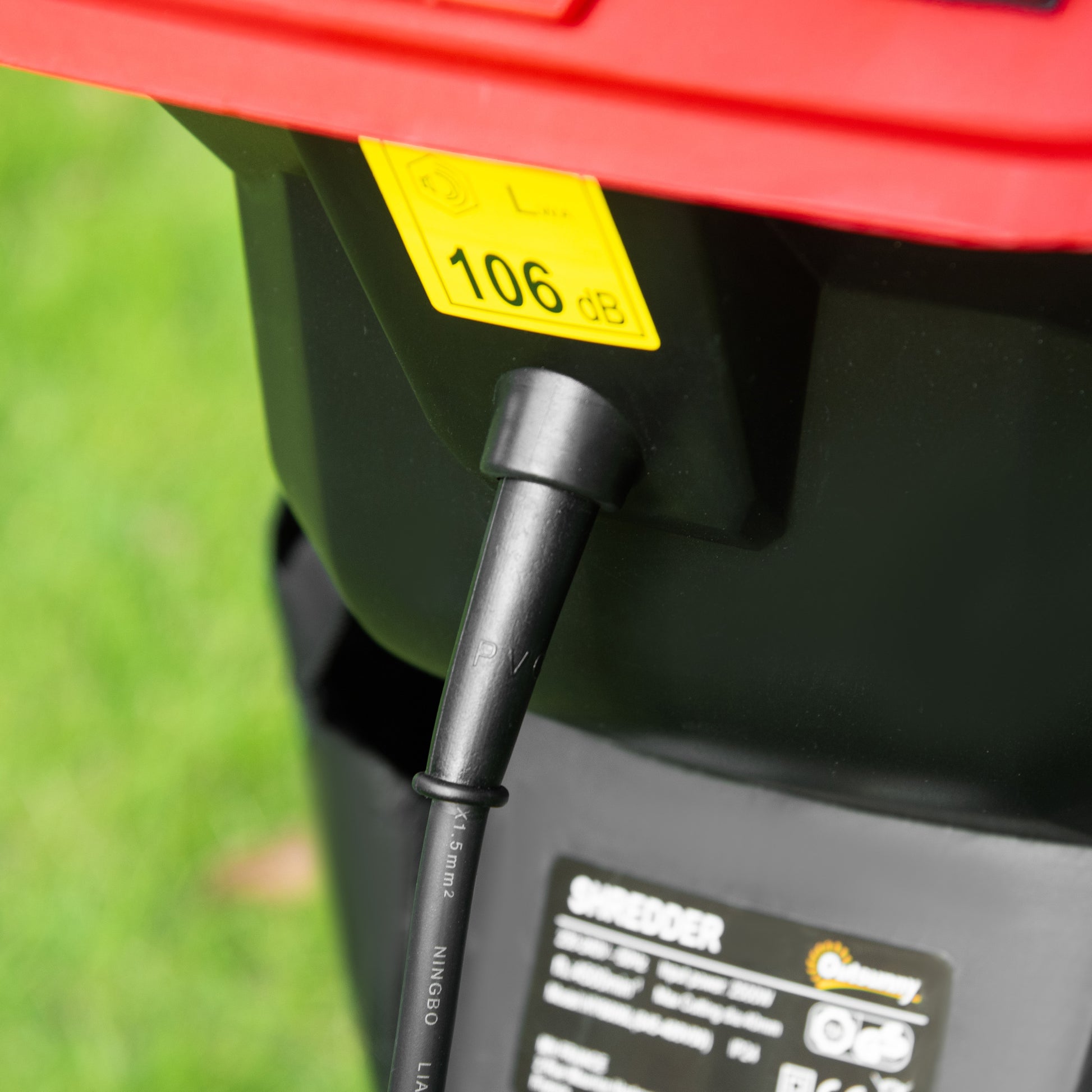 Outsunny Trituradora De Jardín 2500w Con 2 Cuchillas De Volteo Y Bolsa De 50l_3
