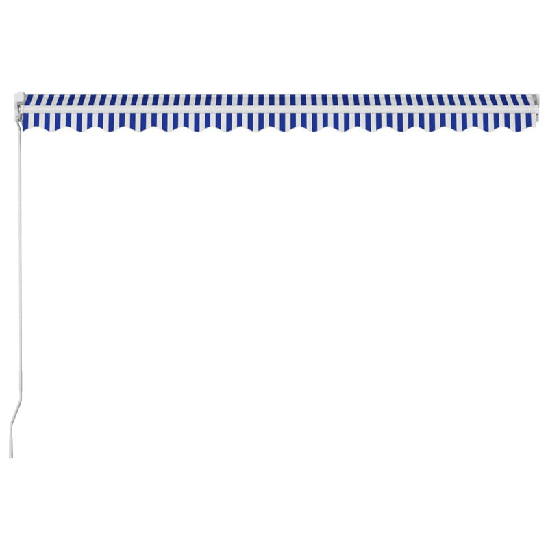 Vidaxl Toldo Manual Retráctil Azul Y Blanco 400x300 Cm_4