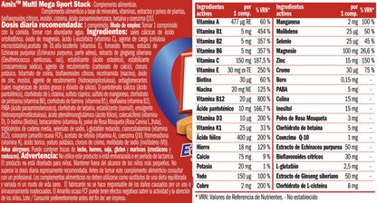 Multi Mega Sport Stack - 30 Tabletas - Complejos Multivitaminicos - Amix Nutrition_5