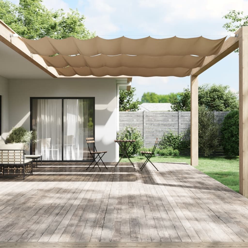 Vidaxl Toldo Vertical Tela Oxford Gris Taupé 180x600 Cm_1