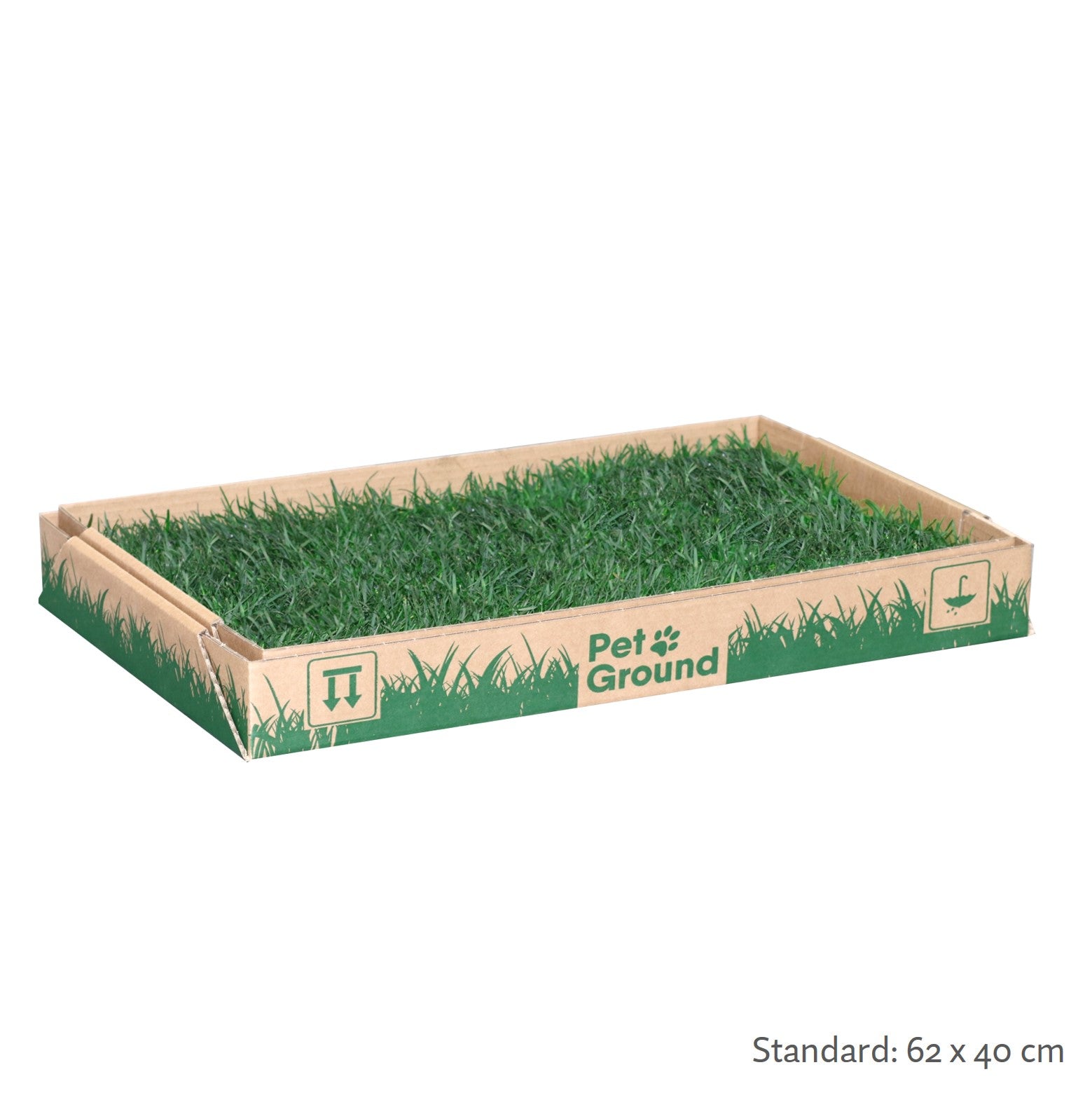 Petground, Arenero Para Gatos, Cama De Césped Natural, Hierba Gatera, Alfombra Olfativa S: 62 X 40 Cm_1