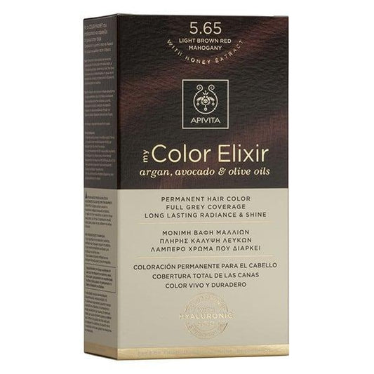 Tinta My Color Elixir N5.65 Castanho Claro Mogno Apivita