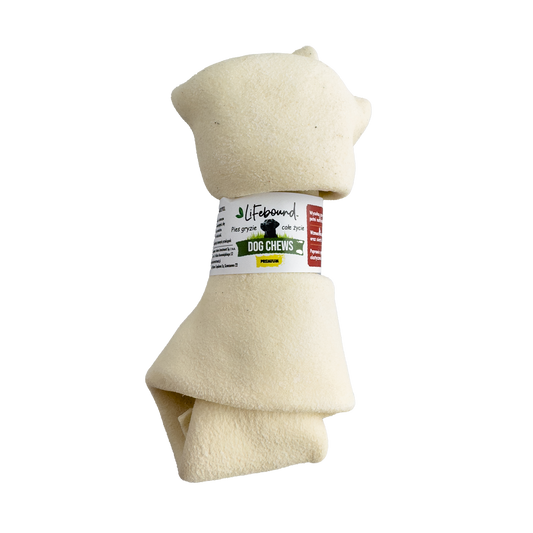 Lifebound - Hueso Masticable Natural Para Perros De Piel De Ternera En Forma De Hueso Sabor Natural - 10 Piezas - M_0