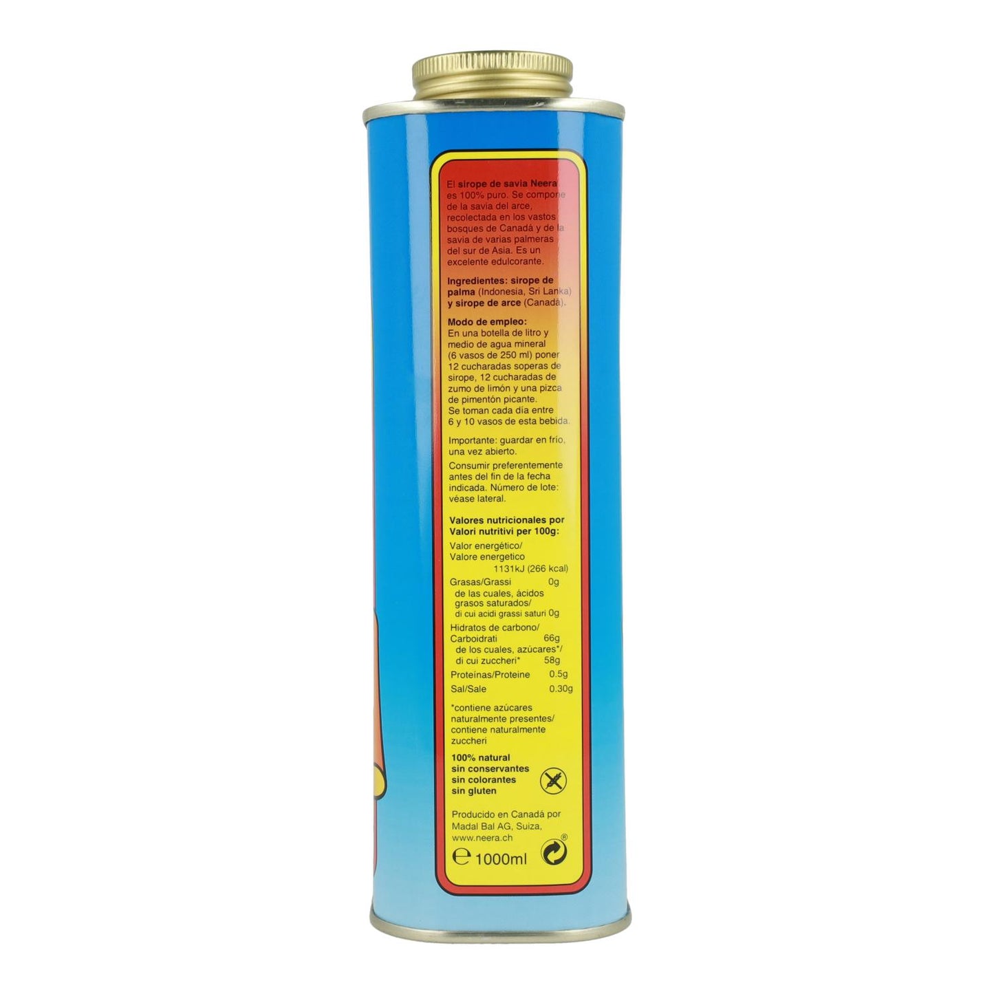 Depurativo Sirope de Savia de Arce Madal Bal, 1 litro