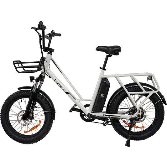 Tauro 250w 36v 10ah (360wh) Fatbike Eléctrica - Rueda 20 X 3 Color Blanco_0