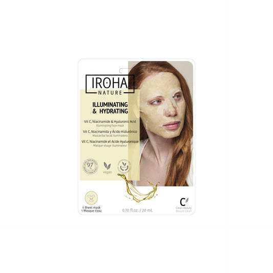 Iroha Nature Máscara Facial Iluminadora e Hidratante com Vitamina C 20 ml