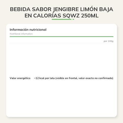Información nutricional