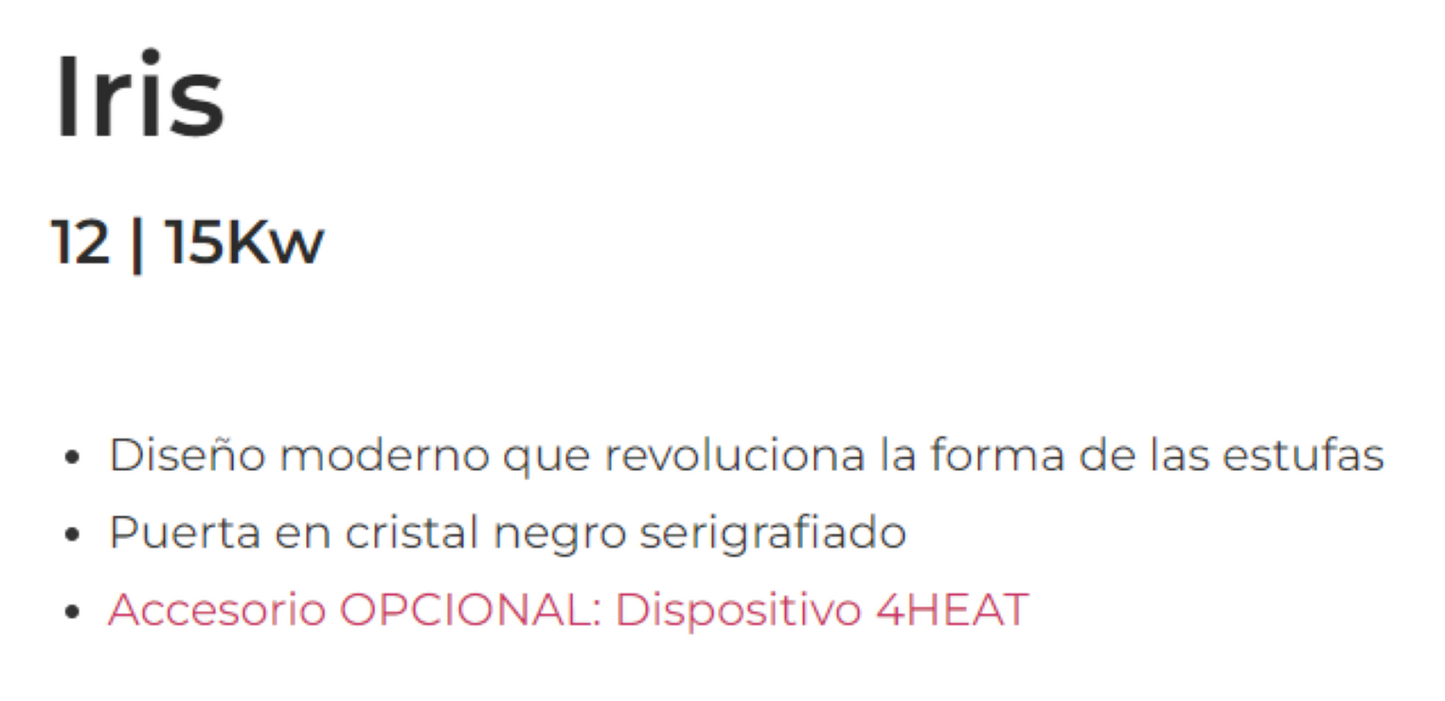 Bricosol Estufa De Pellets Iris 15 Negro De Ferlux_2