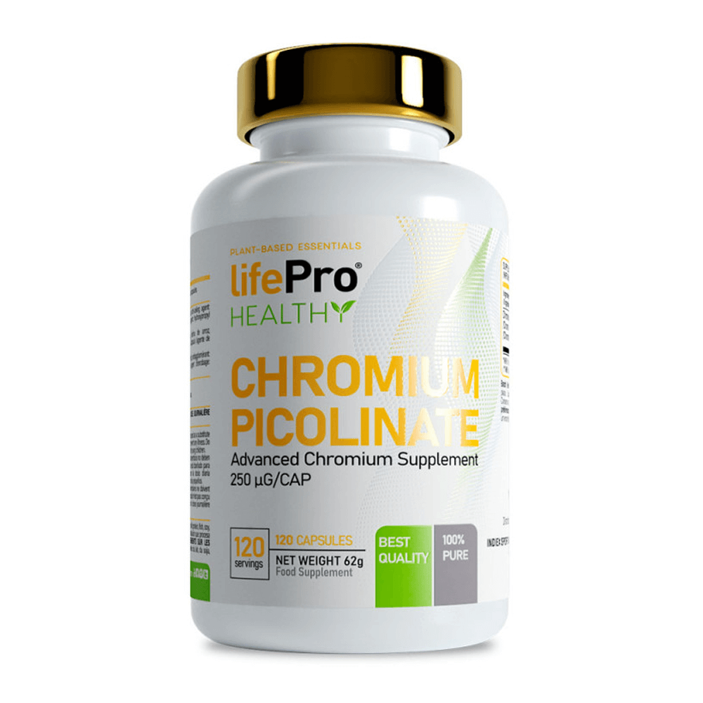 Picolinato De Cromo - 120 Cápsulas - Minerales - Lifepro_0