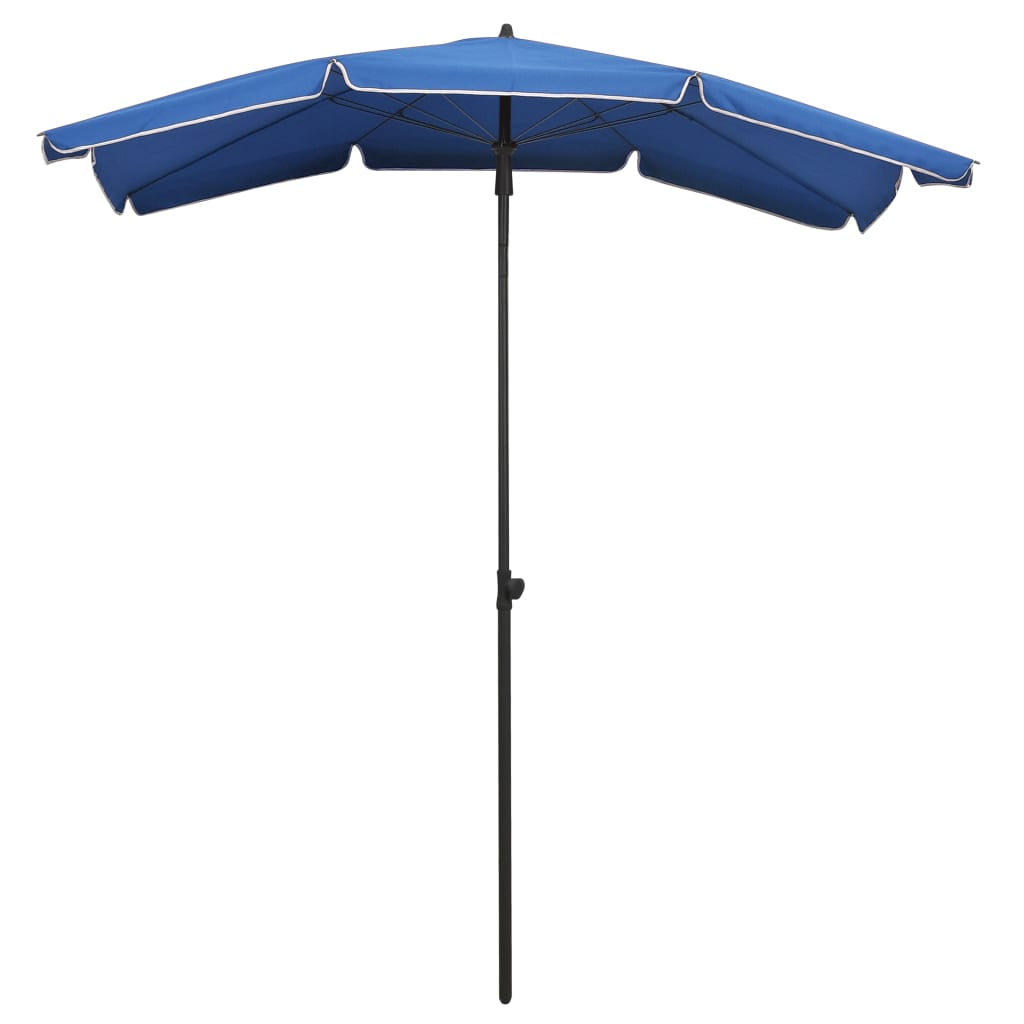 Vidaxl Sombrilla De Jardín Con Palo Azul Celeste 200x130 Cm_1