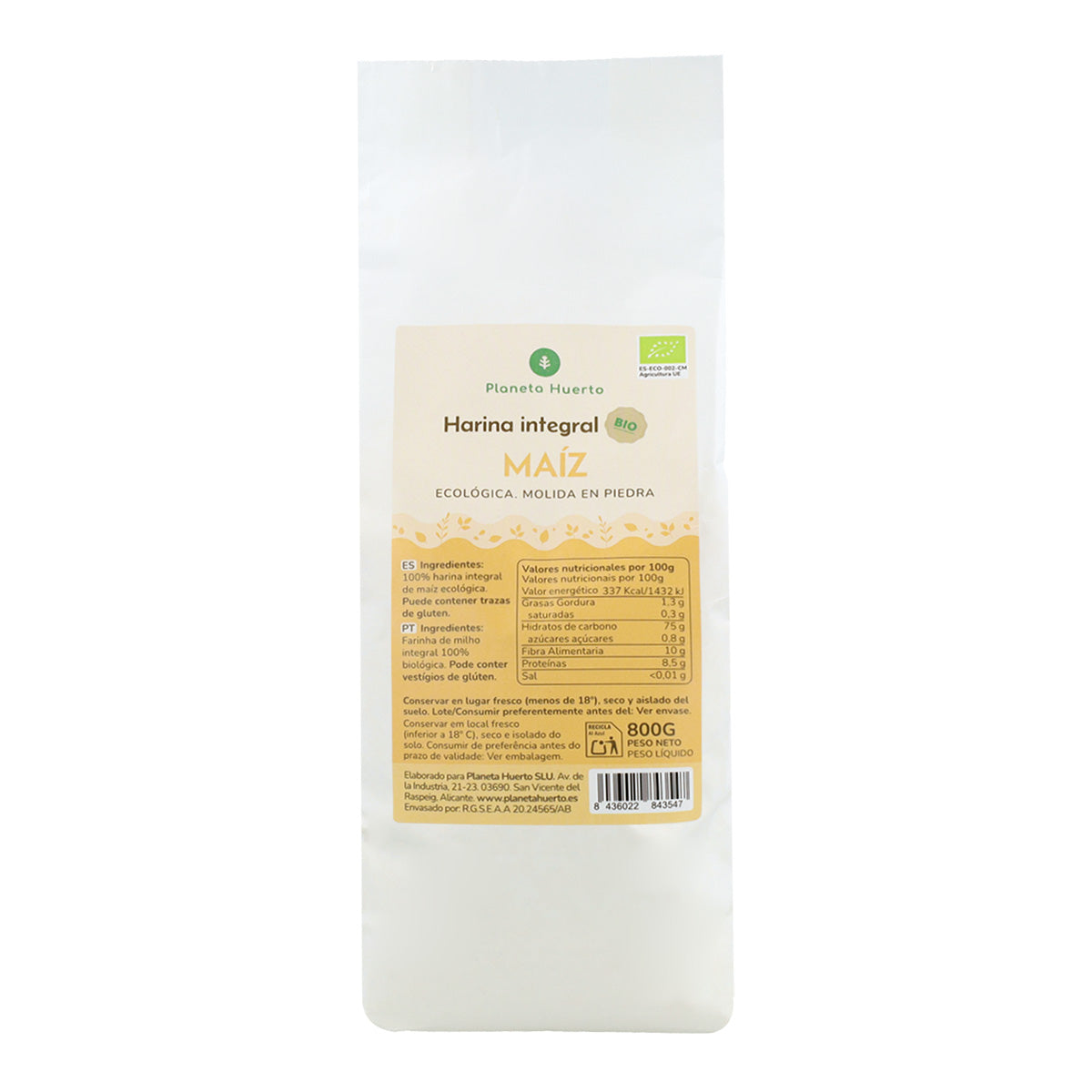 Farinha de Milho Eco Planeta Huerto 800 g