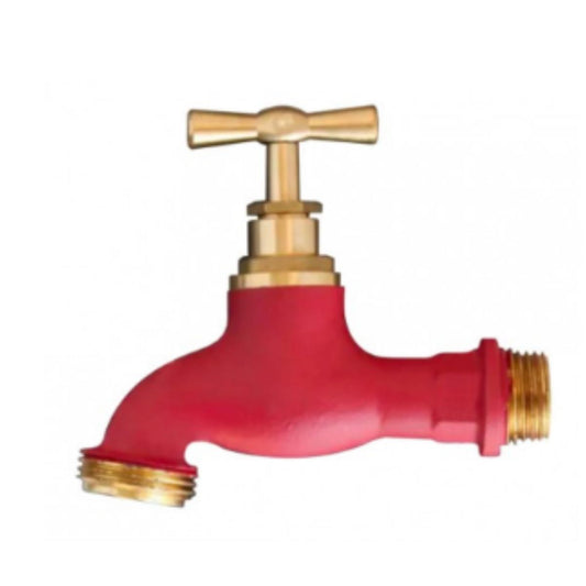 Torneira vintage Aqua Control vermelho mate